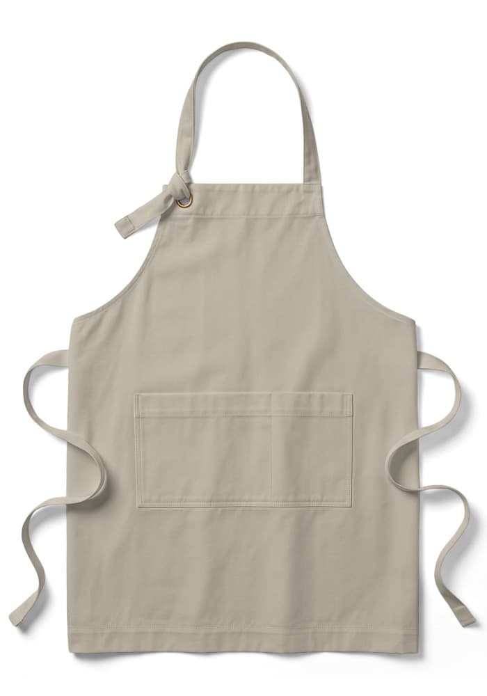 Signature Heavy Twill Bib Apron | Port Authority A900 — Sahara