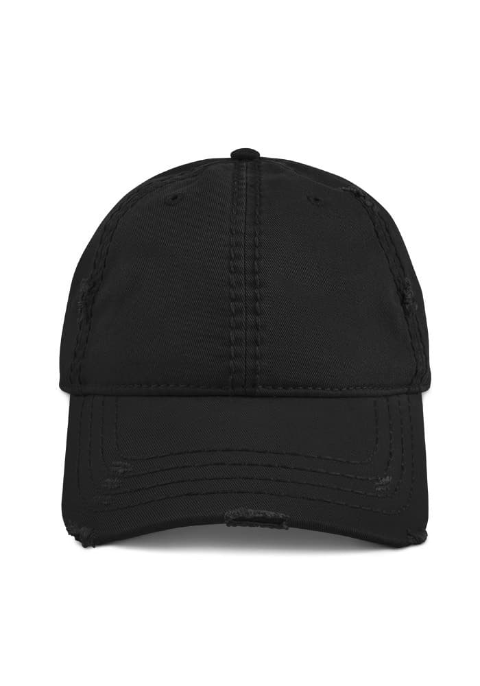 Distressed Dad Hat | Otto Cap 104-1018 — Black