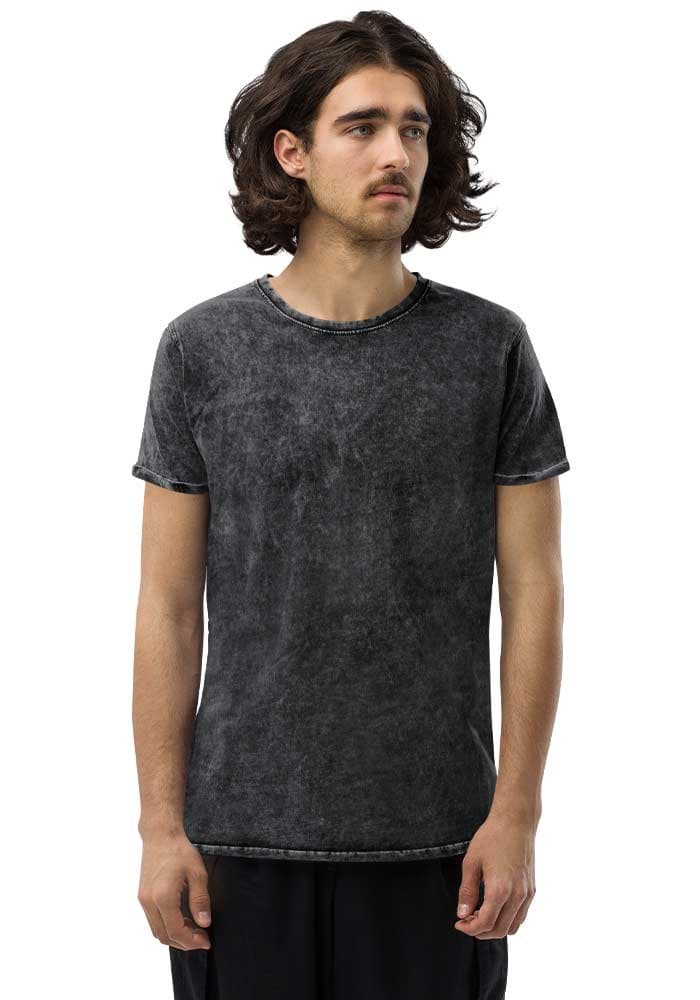 Unisex Denim T-Shirt | Husky CA6689 — Black