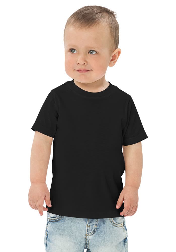 Toddler Jersey T-Shirt | Rabbit Skins 3321 — Black