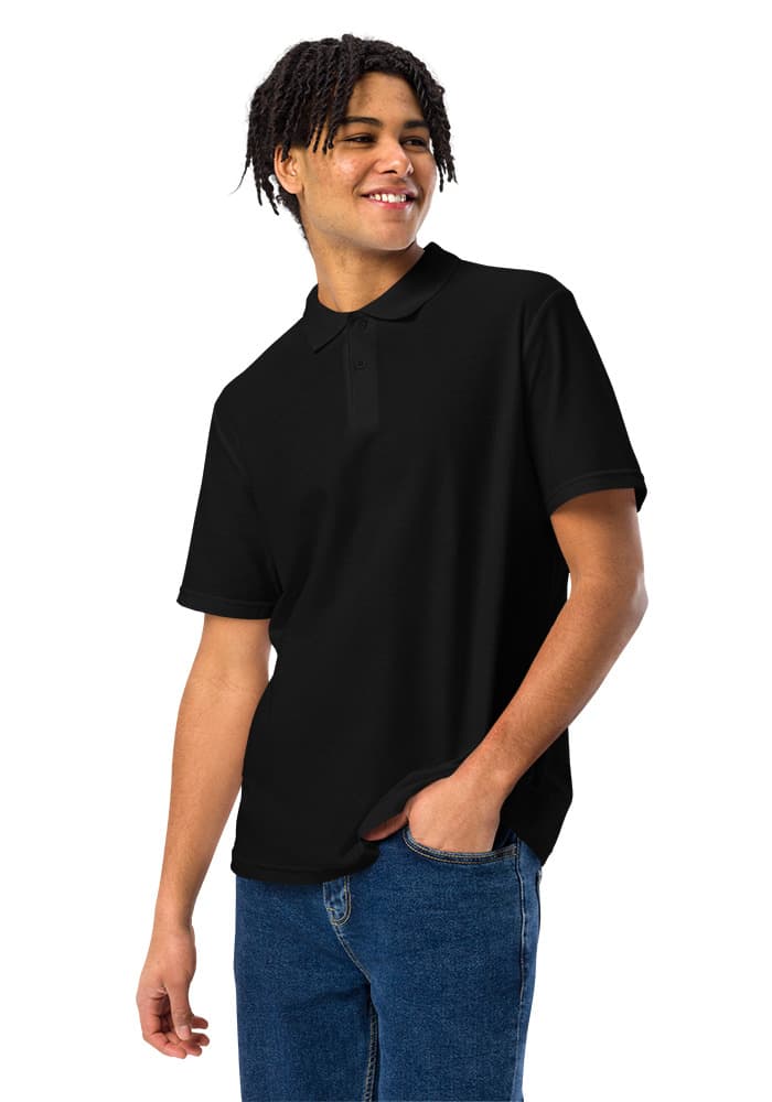 Unisex Pique Polo Shirt | Gildan 64800 — Black