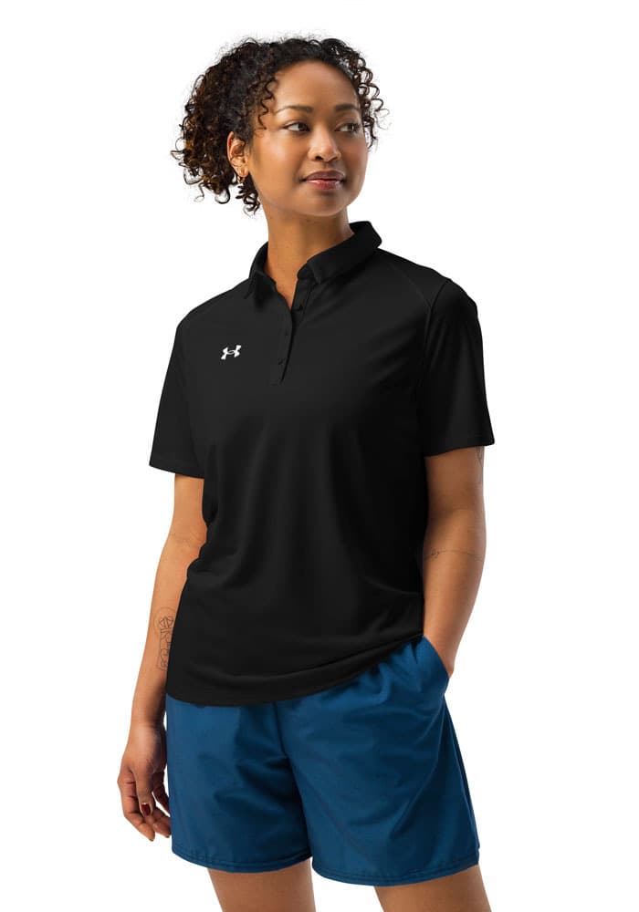 Women's Under Armour Tech Polo | 1370431 — Black