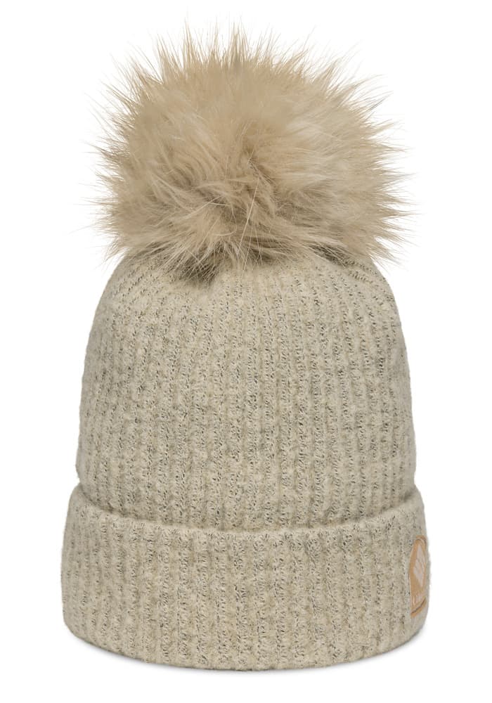 Winter Blur Pom-Pom Cuffed Beanie | Columbia 186210 — Chalk