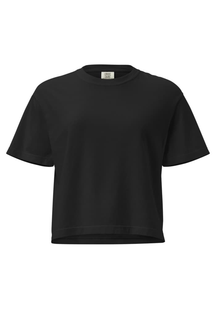 Women's Heavyweight Boxy T-Shirt | Comfort Colors 3023CL — Black