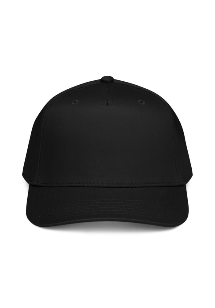 5 Panel Mid-Profile Baseball Cap | Otto Cap 31-069 — Black
